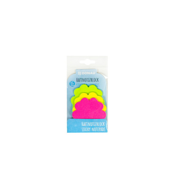 Donau Haftnotizen 7580002-04, farbig sortiert, Blume 9004546576174 Donau