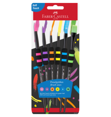 Haarpinselset 6ST sortiert