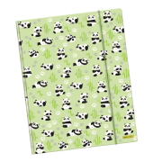 Gummizugmappe Animals 10165/6, A3 gr&uuml;n Karton, mit 3 Einschlagklappen
