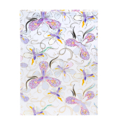 Notizbuch 64 774, Orchid Mood white, mehrfarbig, A5, blanko, 100 Blatt / 200 Seiten