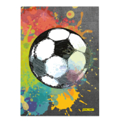 Notizbuch 10173/6, Soccer, mehrfarbig, A5, punktiert, 96 Blatt / 192 Seiten