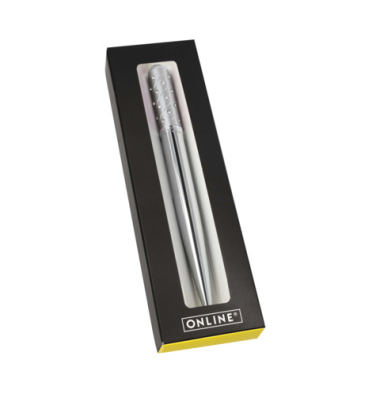 Kugelschreiber Crystal Pen silver