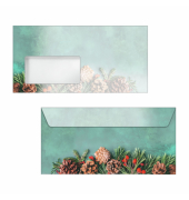 Weihnachtlicher Design Briefhülle DL 50ST