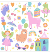 Motivserviette 33x33cm Kind