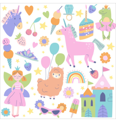 Motivserviette 33x33cm Kind