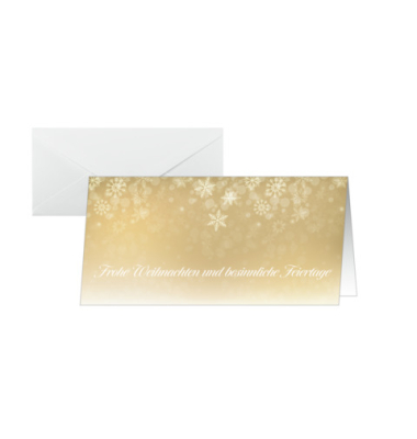 Weihnachtlicher Design Karte 25ST Golden Christmas