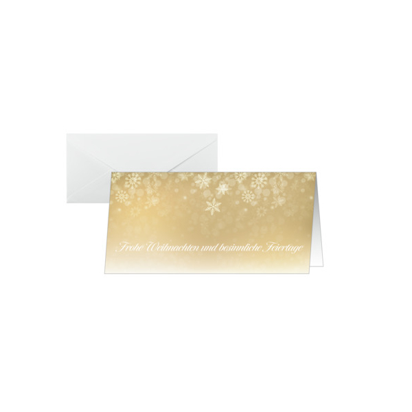 Sigel Weihnachtlicher Design Karte 25ST Golden Christmas 4004360769245 Sigel