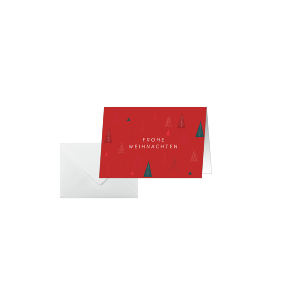 Sigel Weihnachtlicher Design Karte 25ST Ruby Pines 4004360769696 Sigel