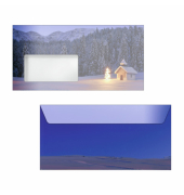 Weihnachtlicher Design Kuvert 50ST ChristmasChapel