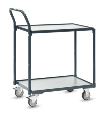 Tischwagen 2 Böden grau