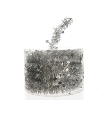 Sterngirlande silber