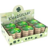 Glücksklee Holz sortiert