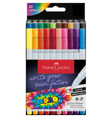Faserschreiberetui 20ST Grip Boldpen