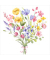 Motivservietten Atelier 1211-26021 / Blumenstrau&szlig;, 3-lagig, 33x33cm