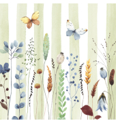 Motivservietten Atelier 1211-26025 / Blumenwiese, 3-lagig, 33x33cm