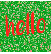 Motivservietten Avantgarde 1207-26100, mehrfarbig / Hello Colours green, 3-lagig, 33x33cm