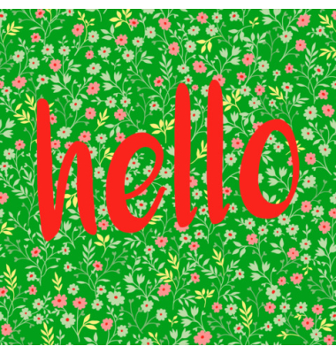 Motivservietten Avantgarde 1207-26100, mehrfarbig / Hello Colours green, 3-lagig, 33x33cm