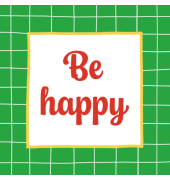 Motivserviette 33x33cm Spruch