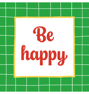 Motivserviette 33x33cm Spruch