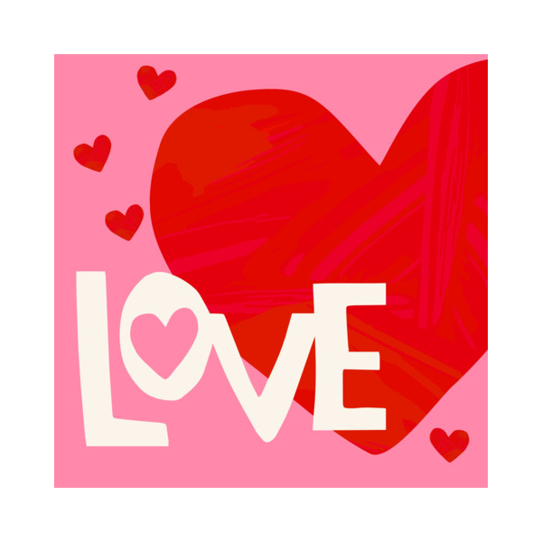 4014995999030 - Motivserviette 33x33cm Liebe 4014995999030 Braun und Company