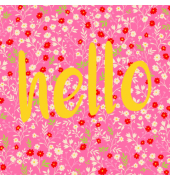 Motivservietten Avantgarde 1207-26105 / Hello Colours pink, 3-lagig, 33x33cm