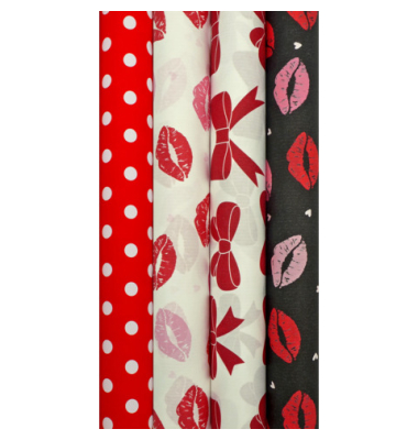 Geschenkpapier 1330-26003/PBS, Lips+Love, bunt