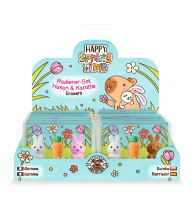 Figurenradierer Hasen & Karotte 3ST