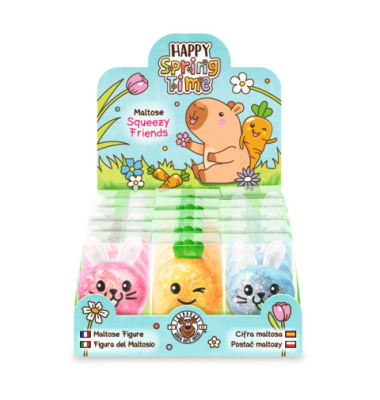 Quetschfigur Glitzer sortiert