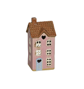 Windlicht 660689000302 Haus rosa 