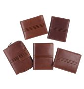 Geldbörse Echtleder Streifen sort.