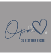 Motivserviette 33x33cm Opa Spruch