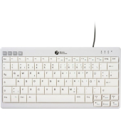 Tastatur UltraBoard 950 V2, DE, kabelgebunden, ohne Nummernblock, silber/weiß