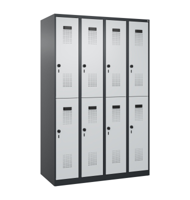 C+P Spind Evolo PLUS Doppel 8F&auml;cher 1850x1200x500 sgr/lgr