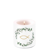 Kerze 9cm Kommunion Zeige weiß