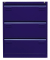 H&auml;ngeregistraturschrank BLYCDF3439 Light, oxfordblau, 3 Schubladen, 2-bahnig