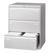 H&auml;ngeregistraturschrank CDF3645 Light, lichtgrau, 3 Schubladen, 2-bahnig