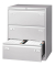 H&auml;ngeregistraturschrank CDF3645 Light, lichtgrau, 3 Schubladen, 2-bahnig