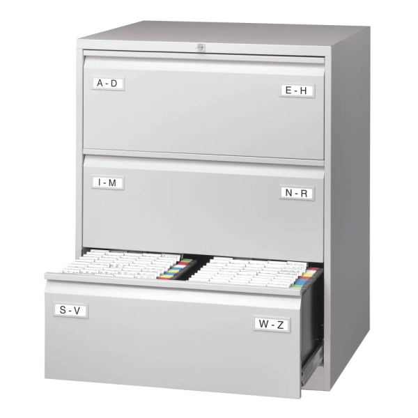 5020073760040 - BISLEY LIGHT Hängeregistraturschrank lichtgrau 3 Schubladen 800 x 622 x 1016 cm