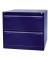 H&auml;ngeregistraturschrank BLYCDF2439 Light, oxfordblau, 2 Schubladen, 2-bahnig