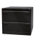 H&auml;ngeregistraturschrank CDF2633 Light, schwarz, 2 Schubladen, 2-bahnig