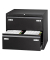 H&auml;ngeregistraturschrank CDF2633 Light, schwarz, 2 Schubladen, 2-bahnig