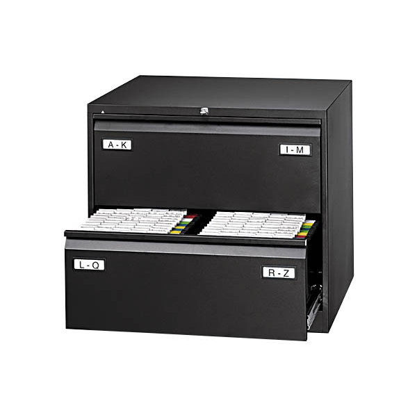 5020073759983 - Hängeregistraturschrank Light CDF2633 2bahnig 2Schübe sw 5020073759983 Bisley