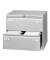 H&auml;ngeregistraturschrank CDF2645 Light, lichtgrau, 2 Schubladen, 2-bahnig