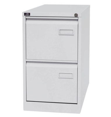H&auml;ngeregistraturschrank IPCCA12645 Light, lichtgrau, 2 Schubladen, 1-bahnig