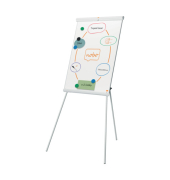 Flipchart Stahl lackiert magnetisch wei&szlig;