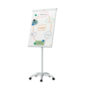 Flipchart Stahl lackiert magnetisch weiß