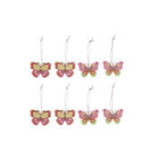 Behang 8ST Schmetterling bunt