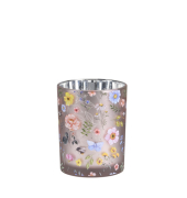 Windlicht 682404012998 Blumen bunt 