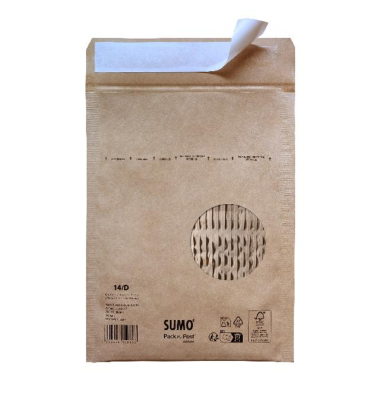 Papierpolstertaschen Pack'n Post nature, 30134013, innen 175x265mm (BxH), braun