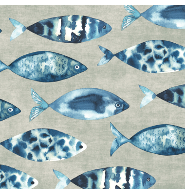 Motivservietten 212026, blau/grau / maritim, 3-lagig, 33x33cm